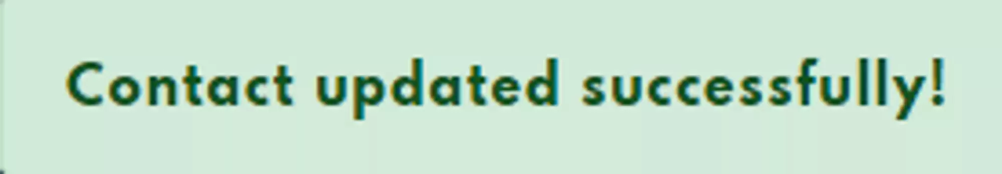 Contact Updated Successfully 