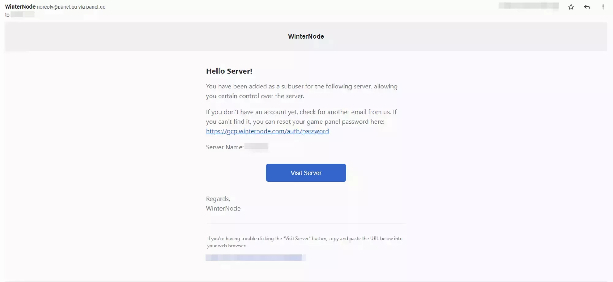 You&#39;ve been added to a server!